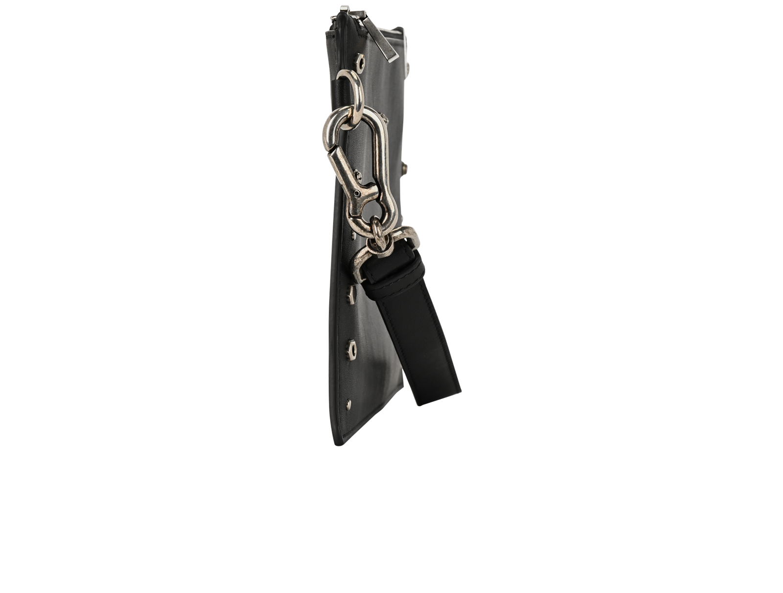 Versace Wristlet, &pound;250, Accessories, Black, Leather, Side view